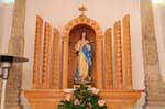 cossoine chiesa di santa chiara vierge sur autel bois 6