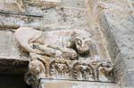 santa giusta gros plan lion de faccade basilica 28