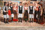 tinnura costumes folkloriques murales