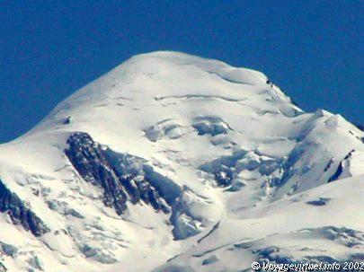 Descente de neige sur le Mont Blanc