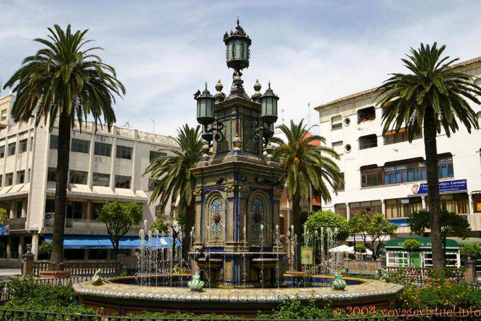 Fountain Plaza Alta, Algeciras - Spanien, Andalusien
