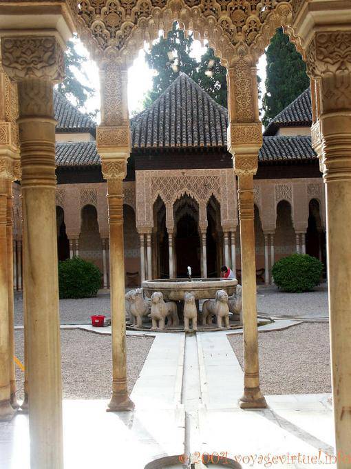 Das Gericht der Löwen, Brunnen, Alhambra, Granada - Spanien