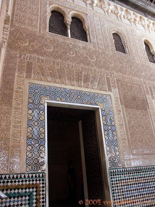 Außerhalb des Zimmers der Botschafter, Alhambra, Granada - Spanien