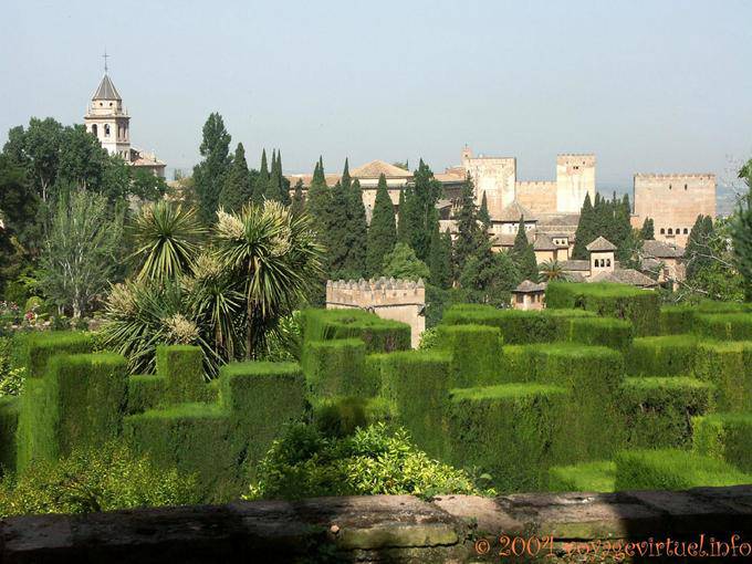 Jardines Bajos del Generalife, Alhambra, Granada - Spanien