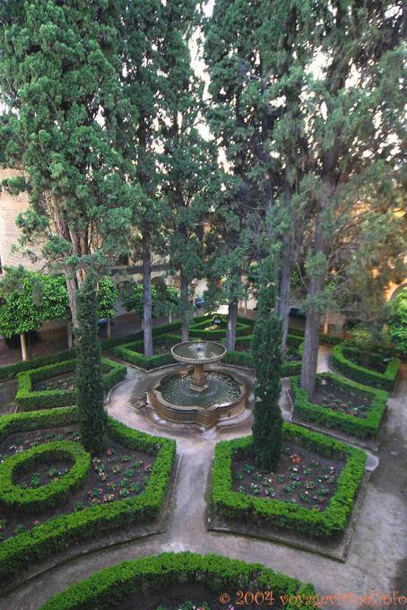 Patio des Lindaraja, Alhambra Nasriden Granada - Spanien, Andalusien