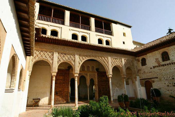 Eingang zum Palast des Generalife, Alhambra Nasriden Granada - Spanien
