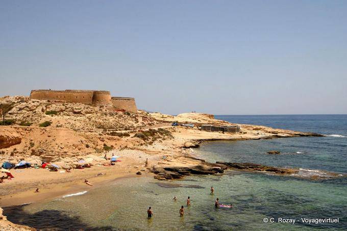 Festung am Meer, Cabo de Gata - Spanien, Andalusien