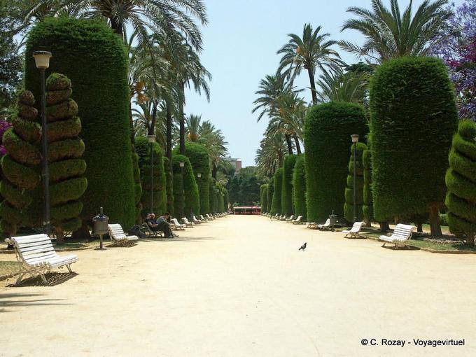 Auffahrt Parque Genoves, Cadiz - Spanien, Andalusien