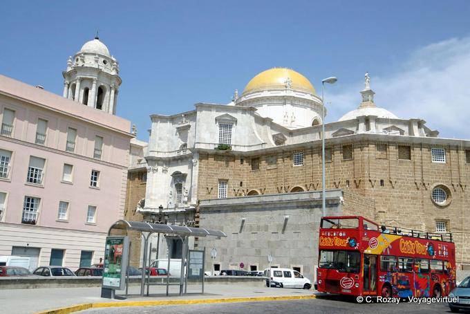 Rückansicht der Kathedrale Cadiz - Spanien, Andalusien