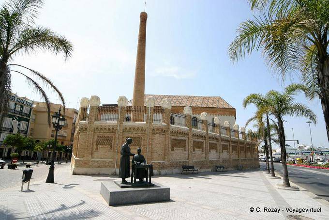 Cadiz, calesas las Cuesta, calle Plocia - Spanien, Andalusien