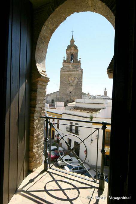 Maurischen Blick von der Puerta de Sevilla, Carmona - Spanien, Andalusien