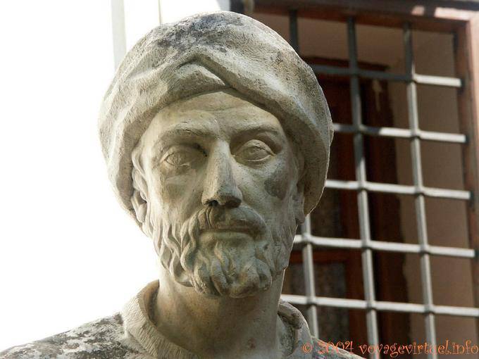Büste von Maimonides Plaza Tiberiades, Cordoba - Spanien, Andalusien