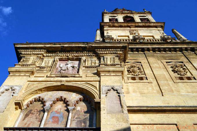 Farbreste von der Kathedrale, Cordoba - Spanien, Andalusien