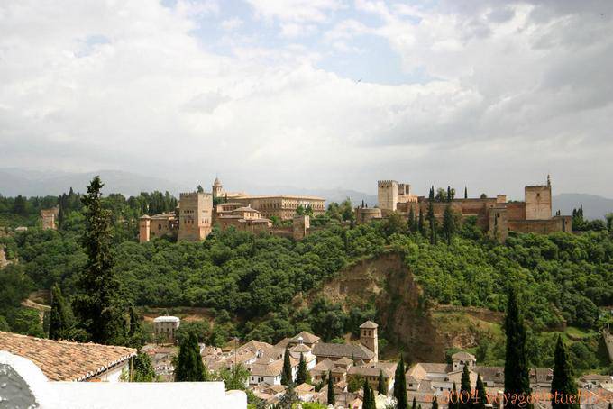 Gesamtansicht der Alcazaba, Granada - Spanien