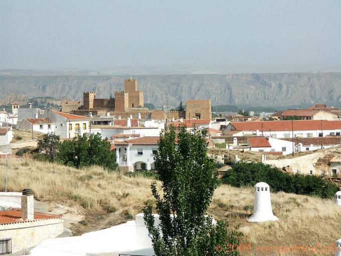 Übersicht über Guadix - Spanien