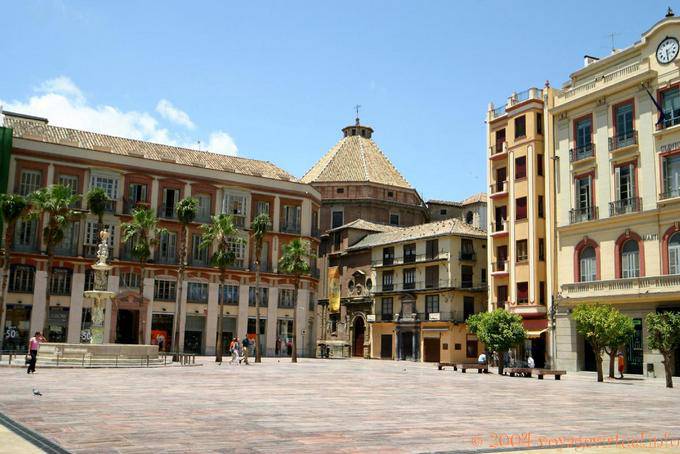 Plaza de la Constitución, Malaga - Spanien, Andalusien