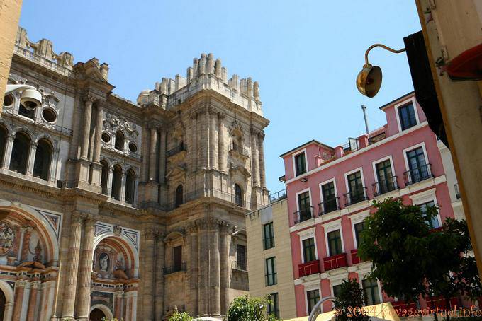 Unfinished Seite der Kathedrale der Menschwerdung, Malaga - Spanien, Andalusien