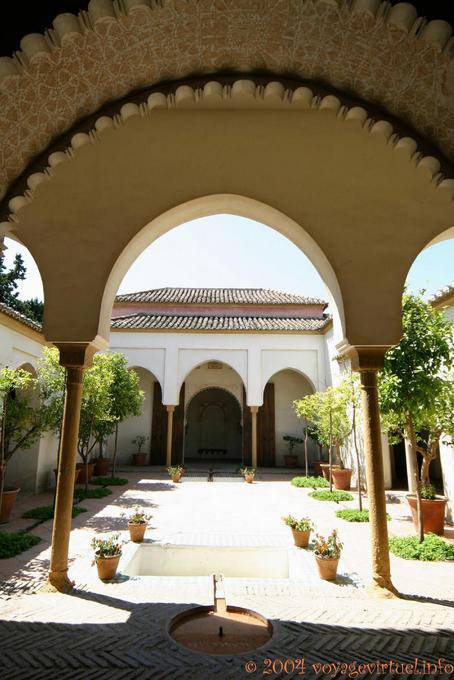Eine der Terrassen der Alcazaba, Malaga - Spanien, Andalusien