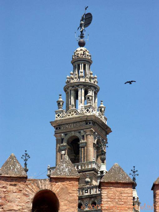 Anzeigen El Giraldillo, torre Giralda, Sevilla - Spanien