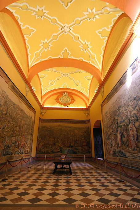 Tapestry Room (Sala de los Teppiche), Palacio Gótico, Sevilla Alcazar - Spanien