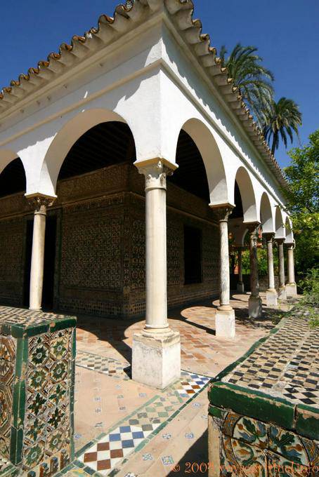 Jardín de la Danza Angle Mudejar, Sevilla Alcazar - Spanien
