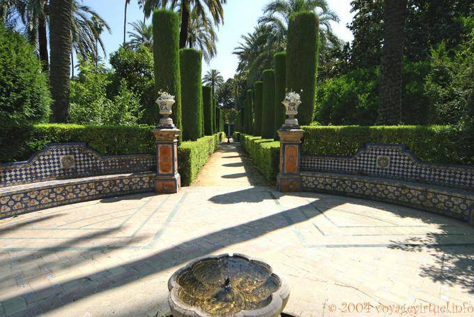 Labyrinth Gartenweg, Sevilla Alcazar - Spanien