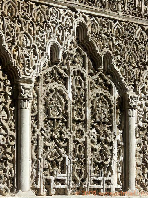 Mauer des Hofes von den Mädchen, Detail, Sevilla Alcazar - Spanien