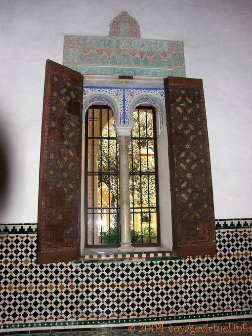 Dekoriert Fenster, Alcazar von Sevilla - Spanien