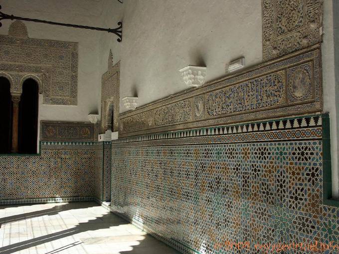 Patio des Gilded Zimmer, Alcazar von Sevilla - Spanien