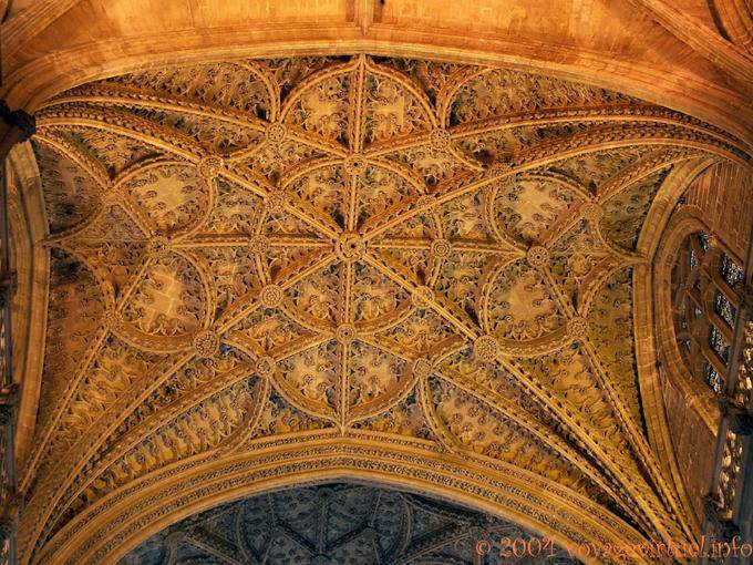 Reichhaltiges Gewölberippengewölbe, Kathedrale von Sevilla - Spanien