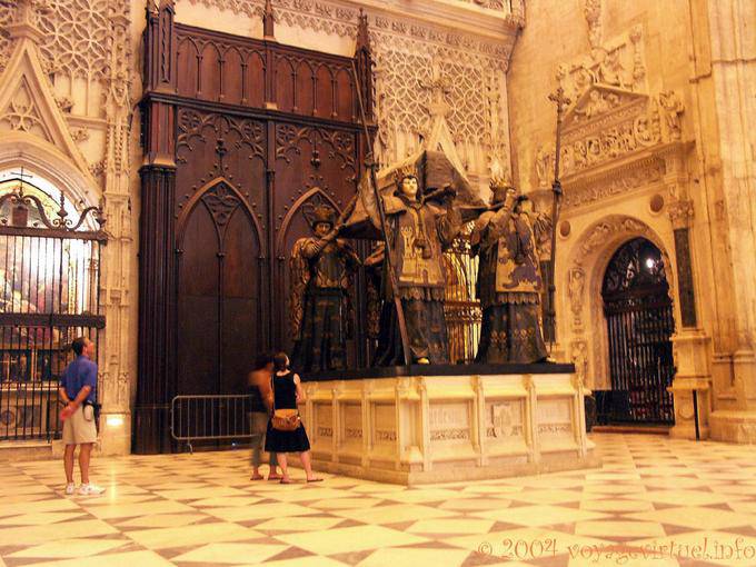Grab von Christopher Columbus, der Kathedrale von Sevilla - Spanien