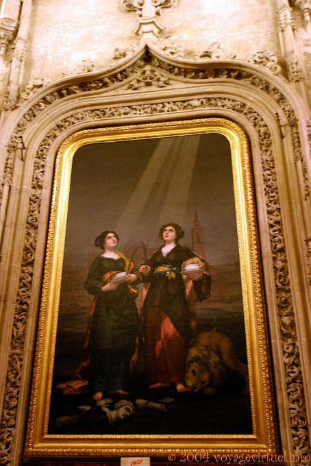 Tabelle pop, der Kathedrale von Sevilla - Spanien