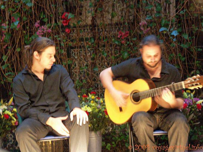 Musiker auf der Gitarre, Sevilla Flamenco - Spanien