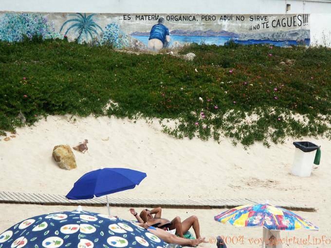 Keine cagues Sie, Tarifa Strand - Spanien