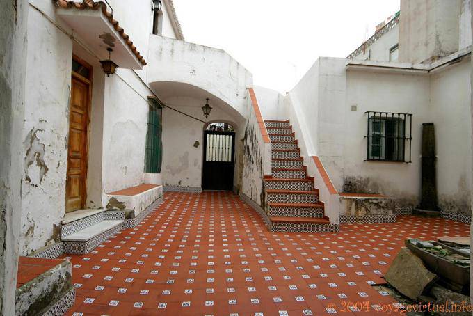Hof eines Hauses, Tarifa - Spanien