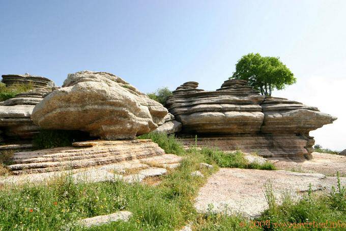 Torcal de Antequera markiert Erosion - Spanien