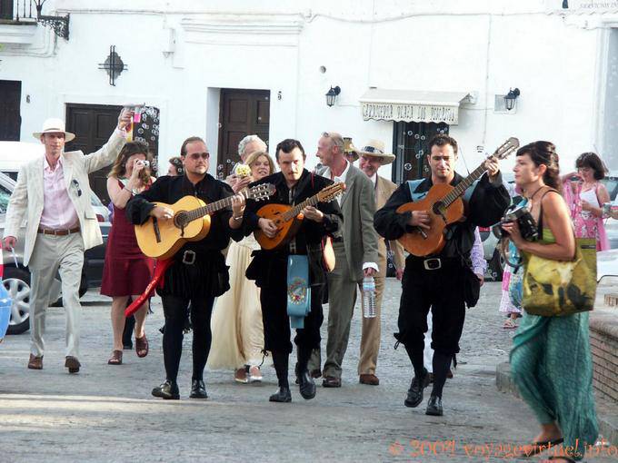 Straßenkonzert, Vejer de la Frontera - Spanien