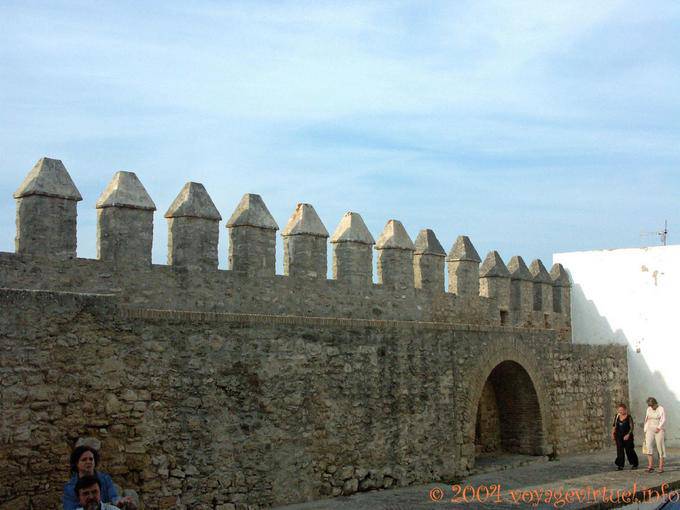 Mittelalterlichen Stadtmauer, Vejer de la Frontera - Spanien, Andalusien