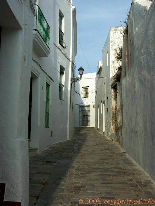 Gepflasterten Straße von Vejer de la Frontera - Spanien