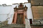 St Georges Kirchenportal, Alcala de Los Gazules, Spanien.