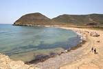 Strand in der Nähe von Isleta del Moro, Cabo de Gata, Spanien.