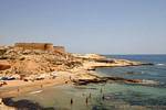 Festung am Meer, Cabo de Gata, Spanien.
