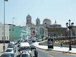 Verkehrs campo del sur, Cadiz, Spanien.