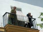 Balkon, Cadiz, Spanien.