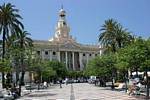 Rathaus, Cadiz, Spanien.