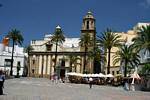 Plaza de la Catedral, Cadiz, Spanien.