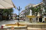 Brunnen gibt, Cadiz, Spanien.