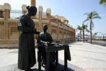 Bronzestatuen, Cadiz, Spanien.