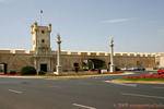 Plaza Constitucion ramparts, Cadiz, Spanien.