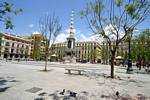 Plaza de Aduana, Malaga, Spanien.